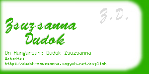 zsuzsanna dudok business card